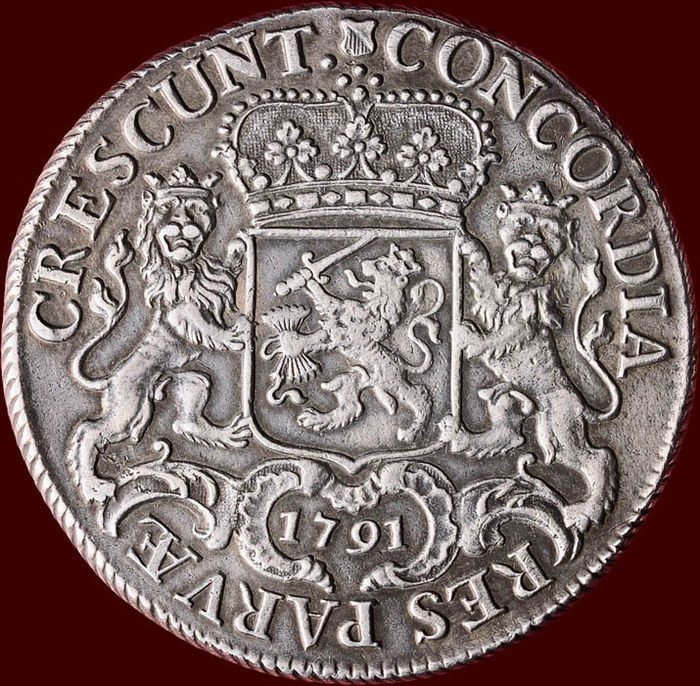 №1739km92.1) Монета Нидерланды 1739 год 1 Ducaton (Серебряный